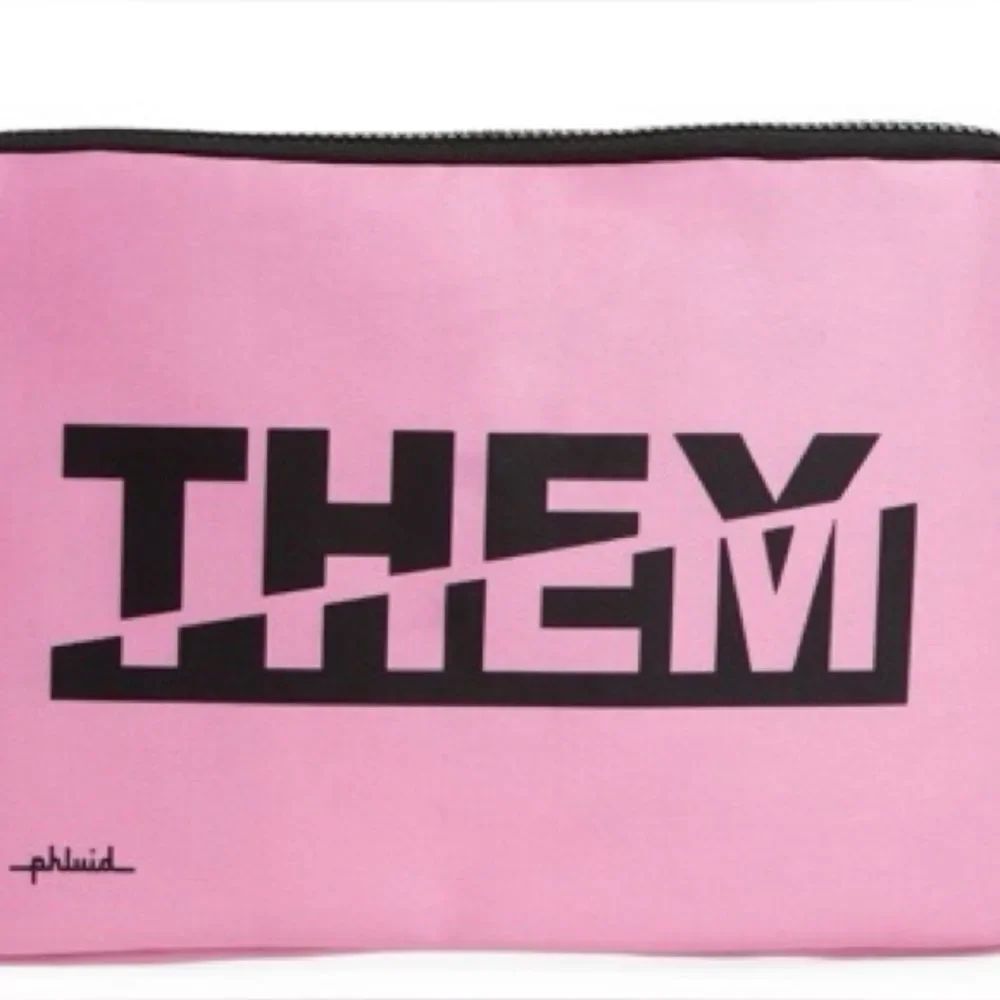 THEY/THEM Pink Laptop case by — Bold Statement Accessory